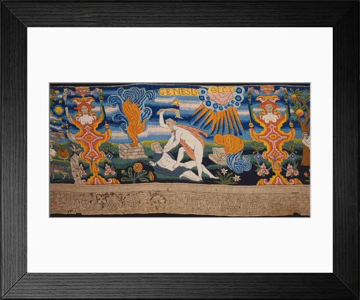 Framed Print : Valance or Frieze (Unfinished), England, 1601 / 25. Creator: Unknown Framed Print : Valance or Frieze (Unfinished), England, 1601 / 25. Creator: Unknown