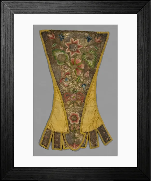 Framed Print : Stomacher, England, 17th century. Creator: Unknown Framed Print : Stomacher, England, 17th century. Creator: Unknown