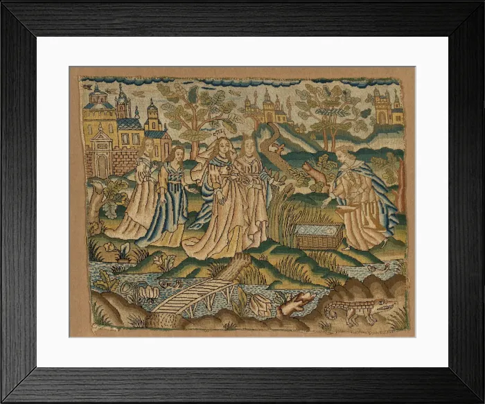 Framed Print : Religious picture, England, 17th century. Creator: Unknown Framed Print : Religious picture, England, 17th century. Creator: Unknown