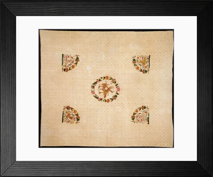 Framed Print : Bedcover, England, c. 1720. Creator: Unknown Framed Print : Bedcover, England, c. 1720. Creator: Unknown