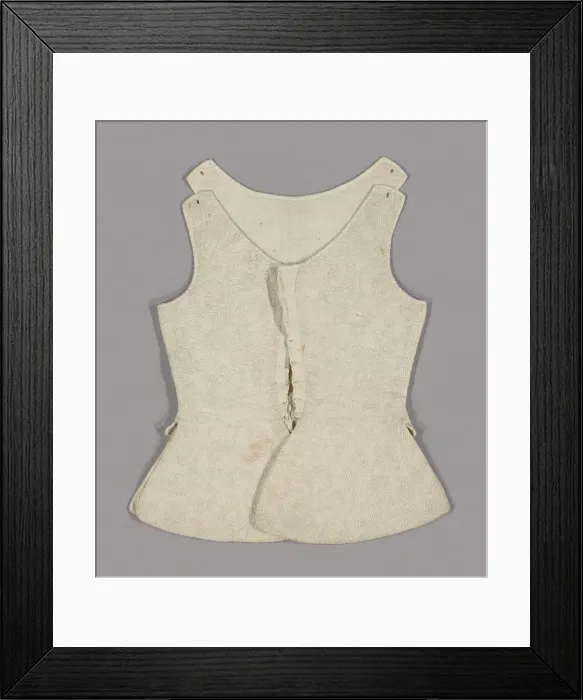 Framed Print : Womans Waistcoat, England, 1701 / 25. Creator: Unknown Framed Print : Womans Waistcoat, England, 1701 / 25. Creator: Unknown