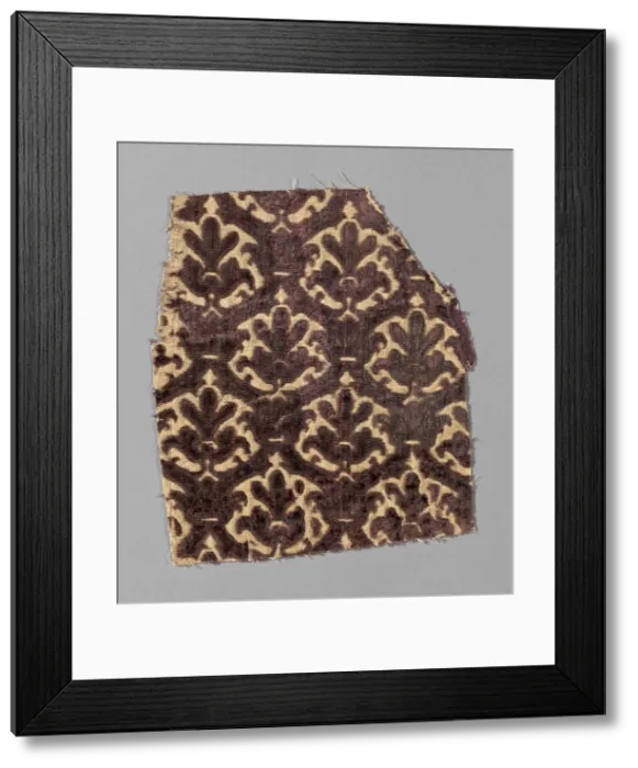 Framed Print : Velvet, Italy, 1600 / 50. Creator: Unknown Framed Print : Velvet, Italy, 1600 / 50. Creator: Unknown