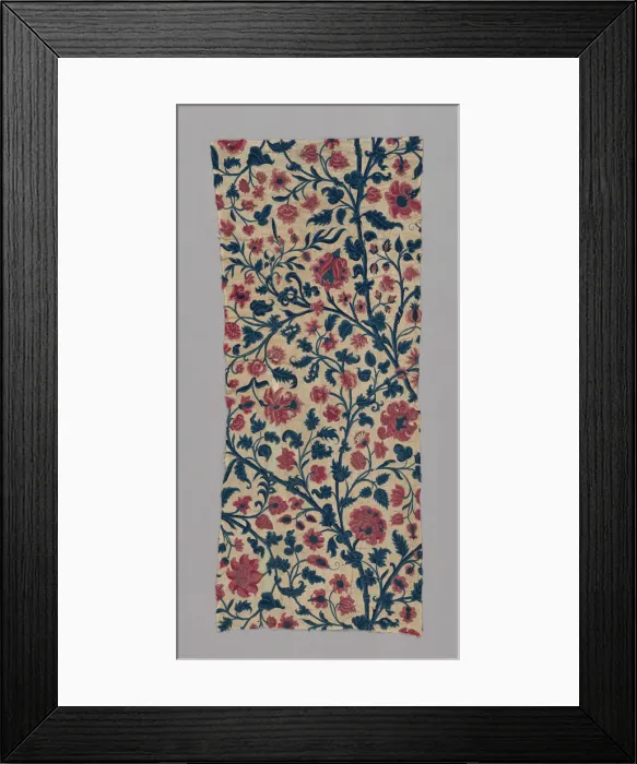 Framed Print : Curtain, England, Queen Anne period, 17th century. Creator: Unknown Framed Print : Curtain, England, Queen Anne period, 17th century. Creator: Unknown