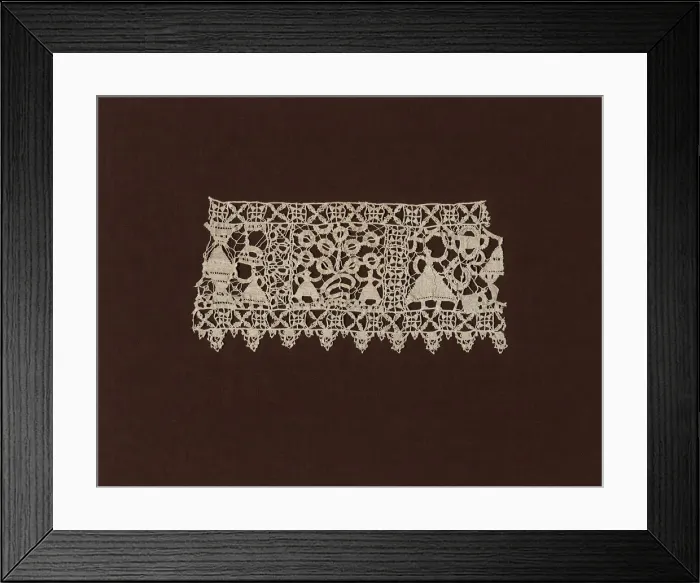 Framed Print : Fragment (Border), Italy, c. 1600. Creator: Unknown Framed Print : Fragment (Border), Italy, c. 1600. Creator: Unknown
