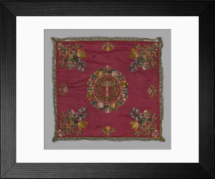 Framed Print : Chalice Cover, Italy, 18th century. Creator: Unknown Framed Print : Chalice Cover, Italy, 18th century. Creator: Unknown