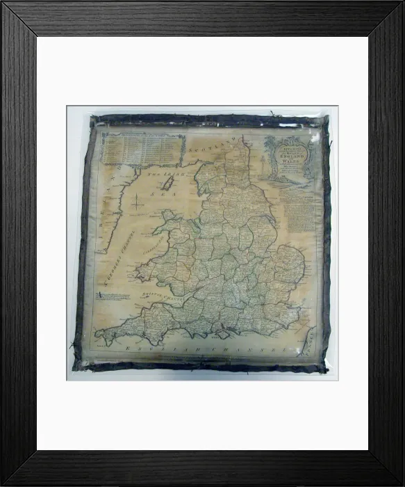 Framed Print : Panel (Map), England, 1784. Creator: Unknown Framed Print : Panel (Map), England, 1784. Creator: Unknown