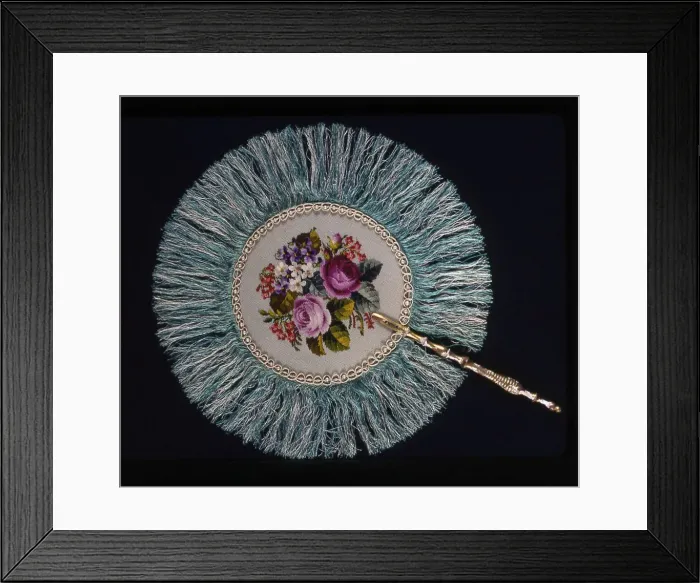Framed Print : Fire Fan, England, Late 19th century. Creator: Unknown Framed Print : Fire Fan, England, Late 19th century. Creator: Unknown
