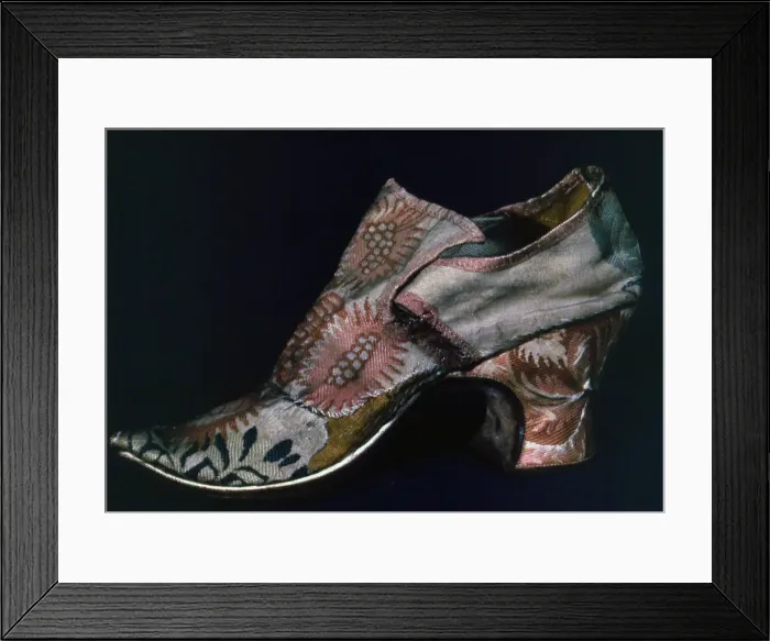 Framed Print : Slipper, England, 1720 / 30s. Creator: Unknown Framed Print : Slipper, England, 1720 / 30s. Creator: Unknown