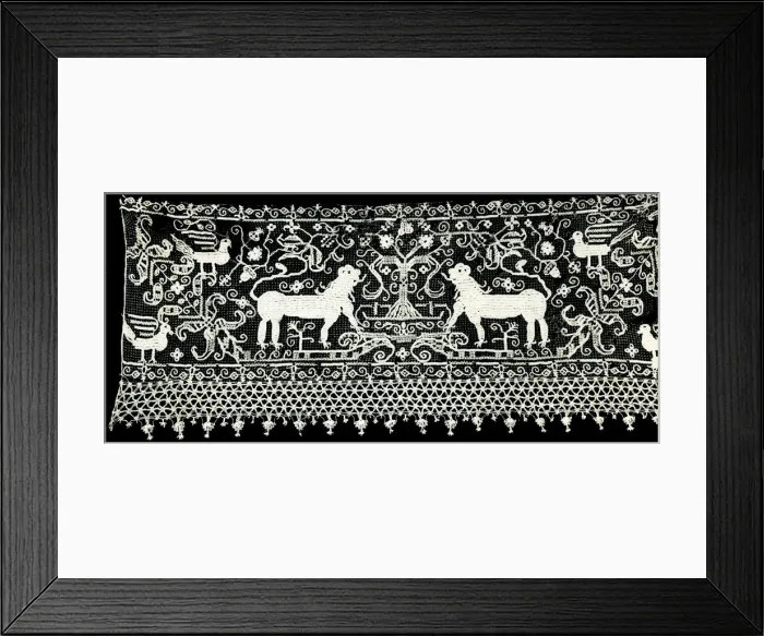 Framed Print : Flounce, Italy, 17th century. Creator: Unknown Framed Print : Flounce, Italy, 17th century. Creator: Unknown