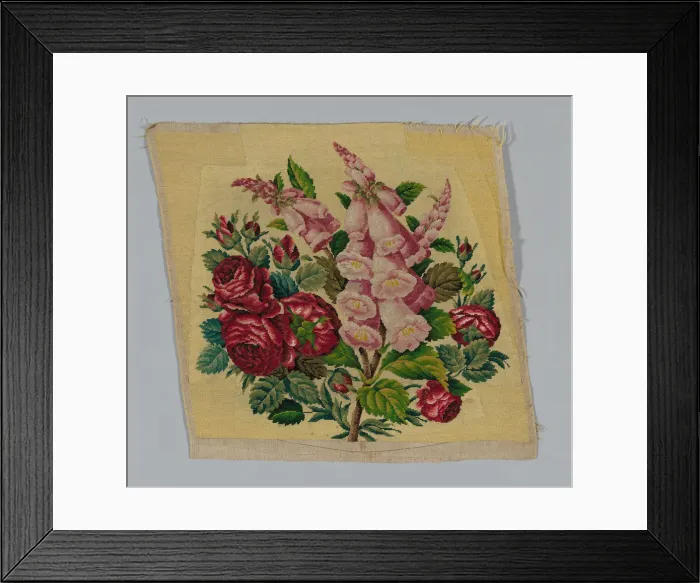 Framed Print : Chair Seat and Back, England, 19th century. Creator: Unknown Framed Print : Chair Seat and Back, England, 19th century. Creator: Unknown