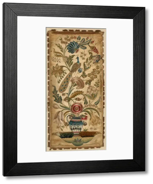 Framed Print : Panel (For a Sconce), England, 18th century. Creator: Unknown Framed Print : Panel (For a Sconce), England, 18th century. Creator: Unknown