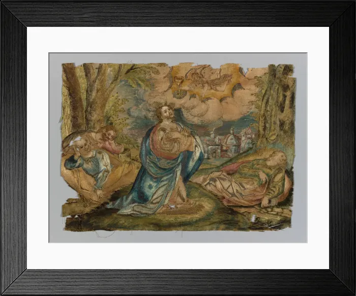 Framed Print : Christ in the Garden of Olives, Italy, 1775 / 1825. Creator: Unknown Framed Print : Christ in the Garden of Olives, Italy, 1775 / 1825. Creator: Unknown