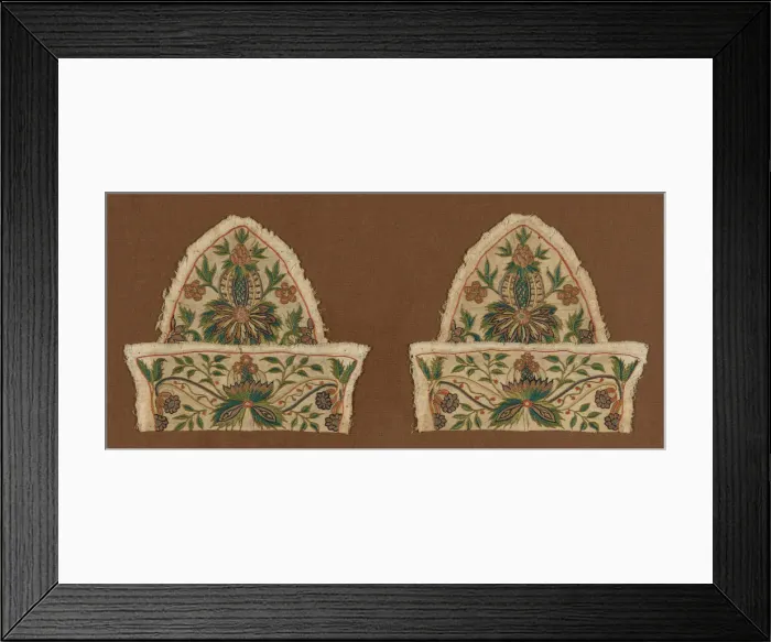 Framed Print : Cap (Disassembled), England, 18th century. Creator: Unknown Framed Print : Cap (Disassembled), England, 18th century. Creator: Unknown