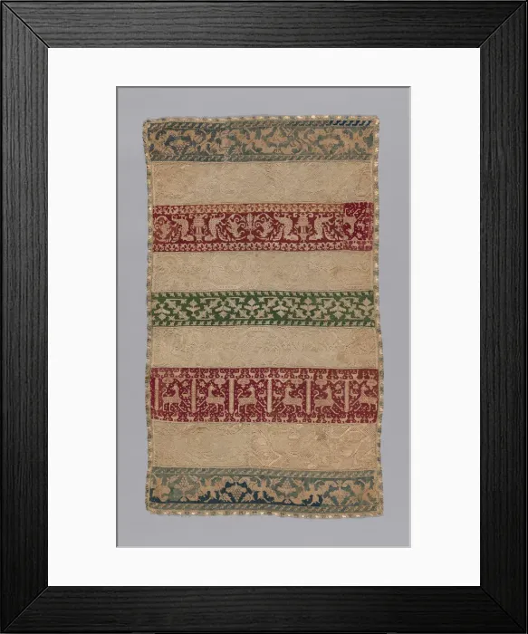 Framed Print : Towel, Italy, 16th century. Creator: Unknown Framed Print : Towel, Italy, 16th century. Creator: Unknown