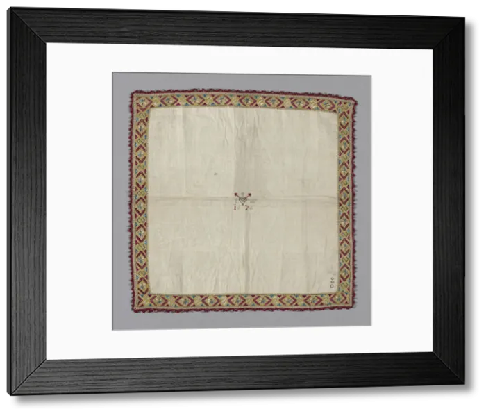 Framed Print : Handkerchief, Italy, 1676. Creator: Unknown Framed Print : Handkerchief, Italy, 1676. Creator: Unknown
