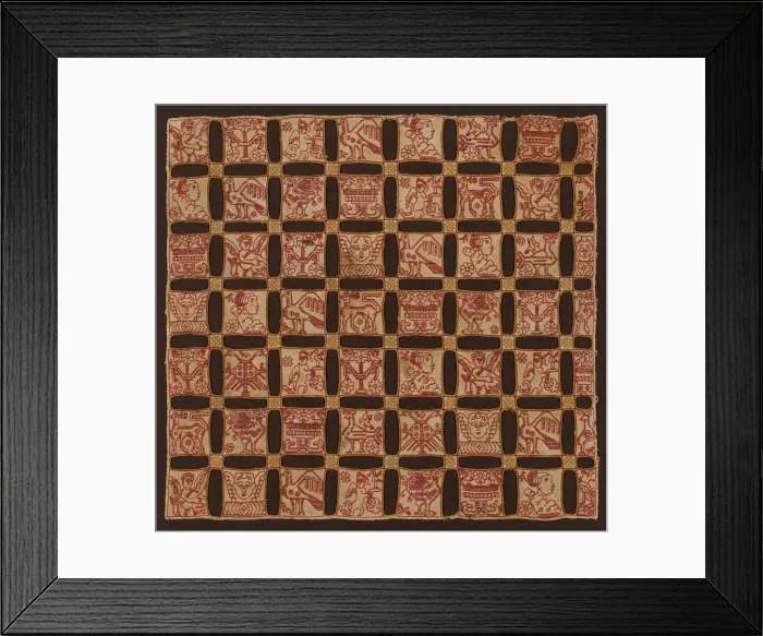 Framed Print : Panel (Probably used as a Pillow Cover), Italy, c. 1600. Creator: Unknown Framed Print : Panel (Probably used as a Pillow Cover), Italy, c. 1600. Creator: Unknown