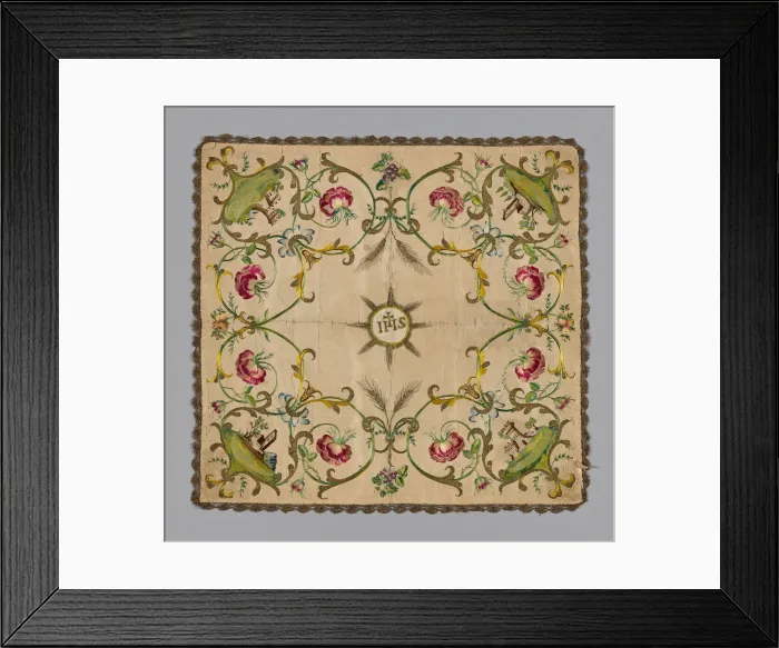Framed Print : Chalice Cover, Italy, 18th century. Creator: Unknown Framed Print : Chalice Cover, Italy, 18th century. Creator: Unknown