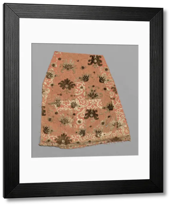 Framed Print : Fragment (Dress Fabric), Italy, 16th / 17th century. Creator: Unknown Framed Print : Fragment (Dress Fabric), Italy, 16th / 17th century. Creator: Unknown