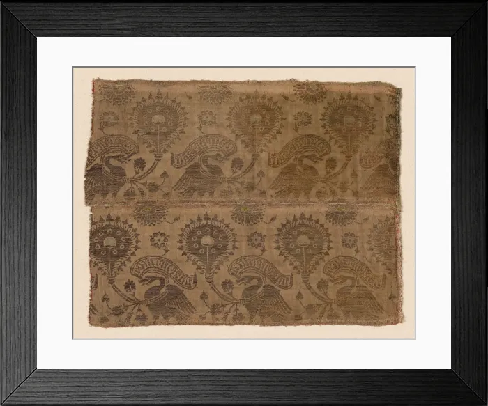 Framed Print : Fragment, Lucca, Late 14th / 15th century. Creator: Unknown Framed Print : Fragment, Lucca, Late 14th / 15th century. Creator: Unknown
