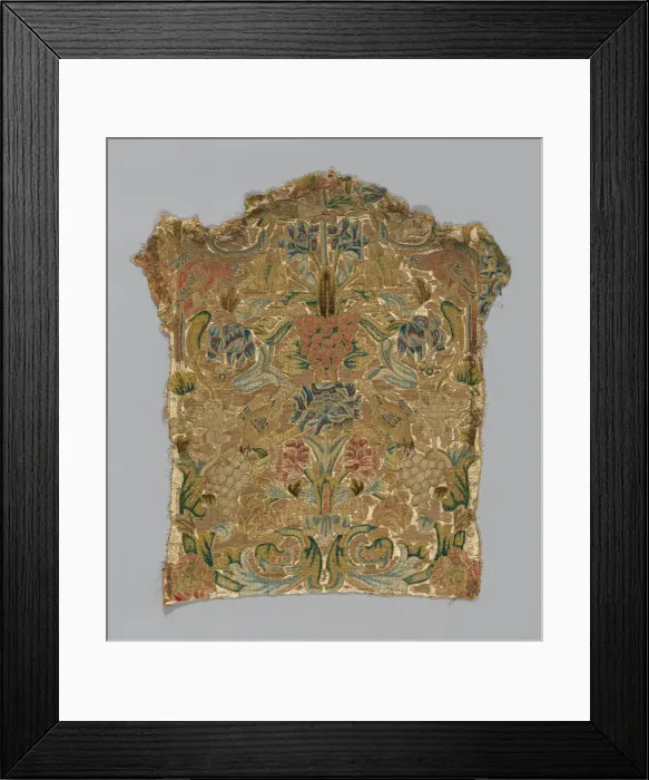 Framed Print : Chair Back, Italy, 17th century. Creator: Unknown Framed Print : Chair Back, Italy, 17th century. Creator: Unknown