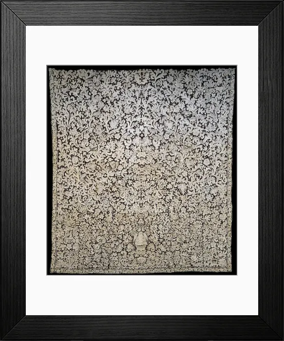 Framed Print : Bedcover or Hanging, Italy, 1701 / 25. Creator: Unknown Framed Print : Bedcover or Hanging, Italy, 1701 / 25. Creator: Unknown