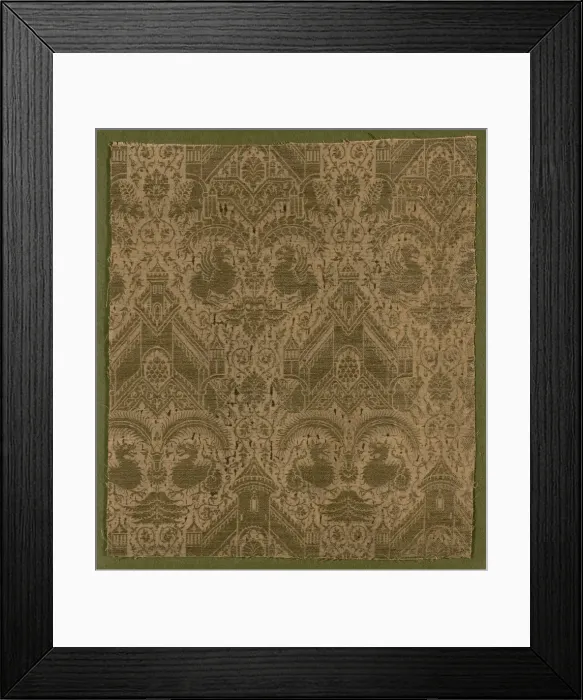 Framed Print : Fragment, Italy, 1401 / 25. Creator: Unknown Framed Print : Fragment, Italy, 1401 / 25. Creator: Unknown