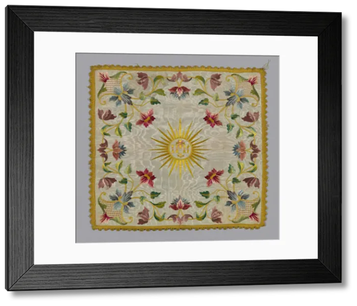 Framed Print : Chalice Cover, Italy, 19th century. Creator: Unknown Framed Print : Chalice Cover, Italy, 19th century. Creator: Unknown