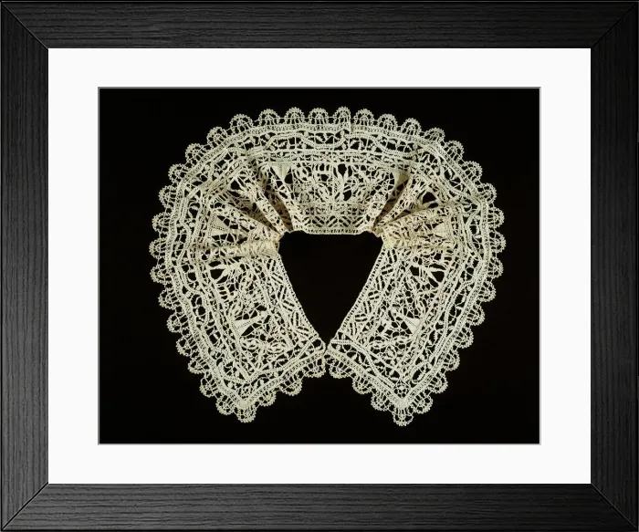Framed Print : Collar (Made from Border), Italy, 1575 / 1625. Creator: Unknown Framed Print : Collar (Made from Border), Italy, 1575 / 1625. Creator: Unknown