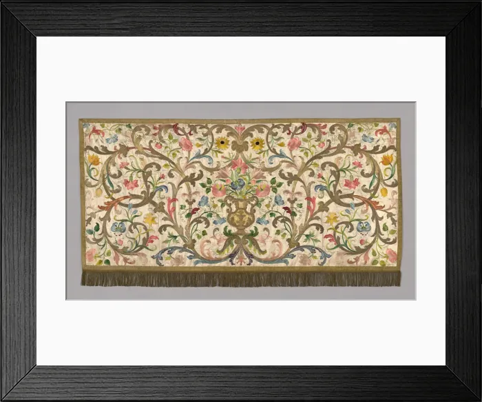Framed Print : Altar Frontal, Italy, 19th century. Creator: Unknown Framed Print : Altar Frontal, Italy, 19th century. Creator: Unknown