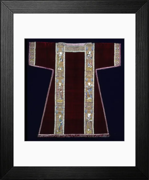 Framed Print : Dalmatic with Orphrey Bands, Italy, 19th century. Creator: Unknown Framed Print : Dalmatic with Orphrey Bands, Italy, 19th century. Creator: Unknown
