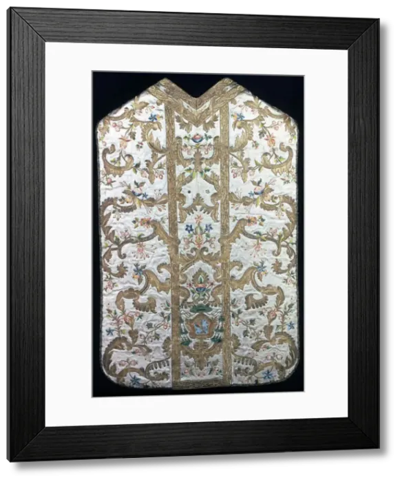 Framed Print : Chasuble, Italy, 1700 / 50. Creator: Unknown Framed Print : Chasuble, Italy, 1700 / 50. Creator: Unknown