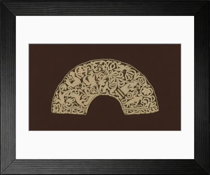 Framed Print : Fan Leaf, Italy, 1725 / 50. Creator: Unknown Framed Print : Fan Leaf, Italy, 1725 / 50. Creator: Unknown