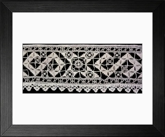 Framed Print : Border (From a Pillow Cover), Italy, 1550 / 1600. Creator: Unknown Framed Print : Border (From a Pillow Cover), Italy, 1550 / 1600. Creator: Unknown
