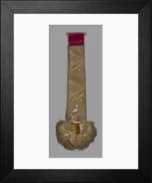 Framed Print : End of a Stole, Italy, 19th century. Creator: Unknown Framed Print : End of a Stole, Italy, 19th century. Creator: Unknown