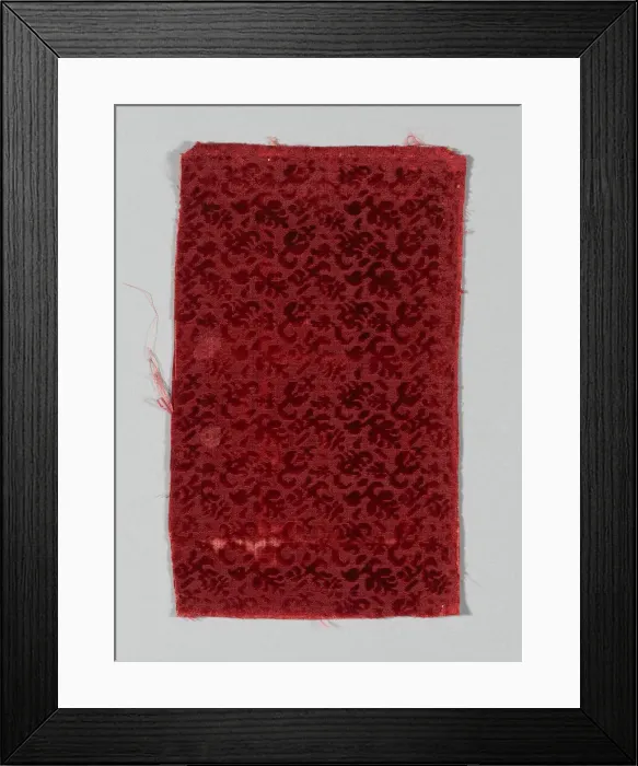 Framed Print : Fragment (Dress Fabric), Italy, 1601 / 50. Creator: Unknown Framed Print : Fragment (Dress Fabric), Italy, 1601 / 50. Creator: Unknown