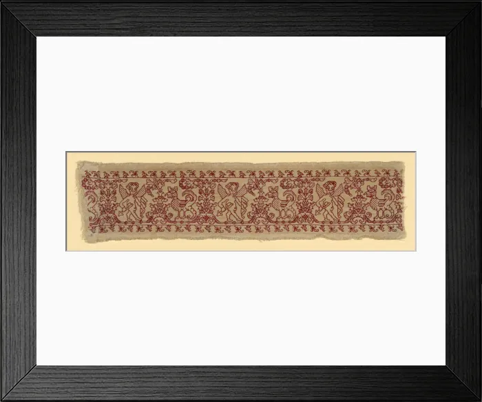 Framed Print : Border, Italy, 17th century. Creator: Unknown Framed Print : Border, Italy, 17th century. Creator: Unknown