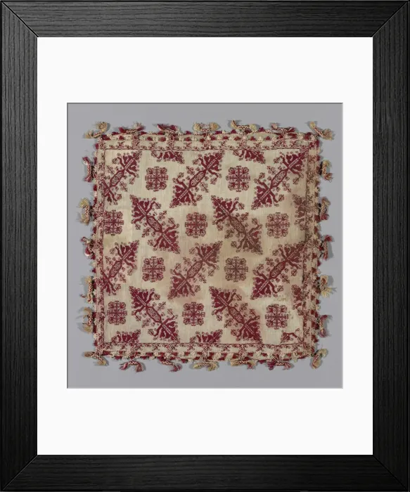 Framed Print : Pillow Cover, Italy, 17th century. Creator: Unknown Framed Print : Pillow Cover, Italy, 17th century. Creator: Unknown