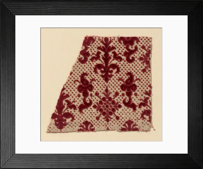 Framed Print : Fragment, Italy, c. 1700. Creator: Unknown Framed Print : Fragment, Italy, c. 1700. Creator: Unknown