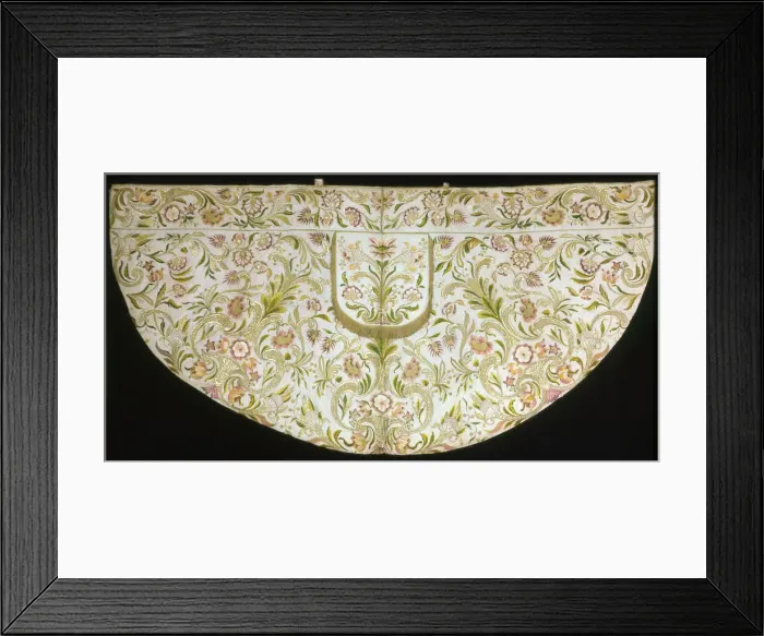 Framed Print : Cope with Orphrey Band, Hood and Remnants of a Morse, Italy, 1775 / 1800. Creator: Unknown Framed Print : Cope with Orphrey Band, Hood and Remnants of a Morse, Italy, 1775 / 1800. Creator: Unknown