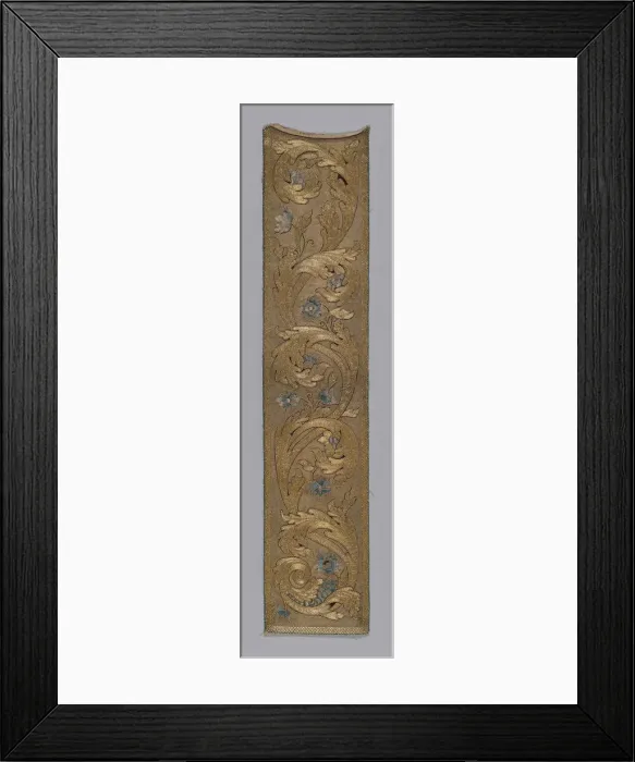 Framed Print : Orphrey, Italy, 17th century. Creator: Unknown Framed Print : Orphrey, Italy, 17th century. Creator: Unknown