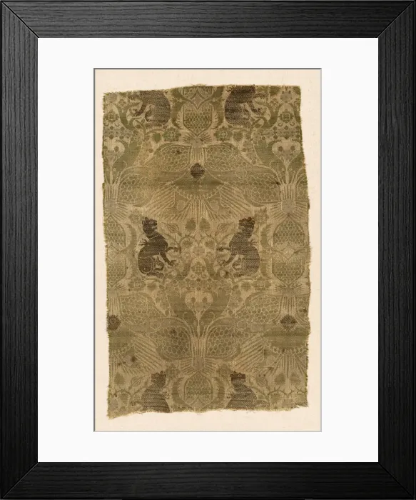 Framed Print : Fragment, Lucca, 1401 / 1450. Creator: Unknown Framed Print : Fragment, Lucca, 1401 / 1450. Creator: Unknown