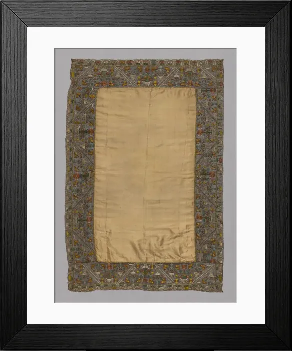 Framed Print : Table Cover, Italy, 17th century. Creator: Unknown Framed Print : Table Cover, Italy, 17th century. Creator: Unknown