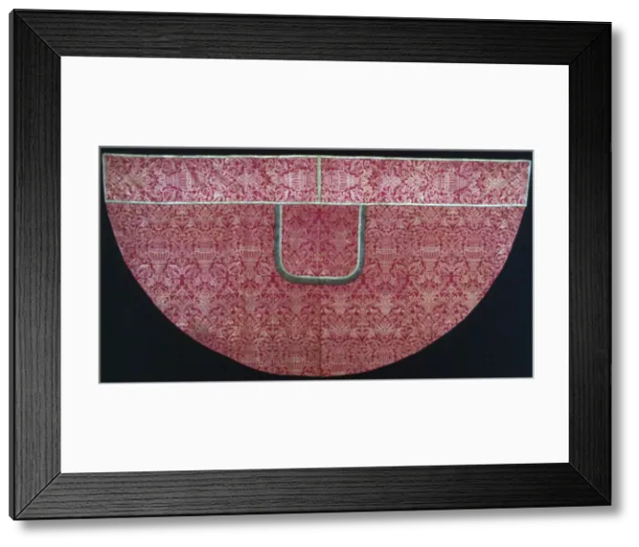 Framed Print : Cope with Hood, Italy, 19th century (adaptation of a 17th century textile design) Framed Print : Cope with Hood, Italy, 19th century (adaptation of a 17th century textile design)