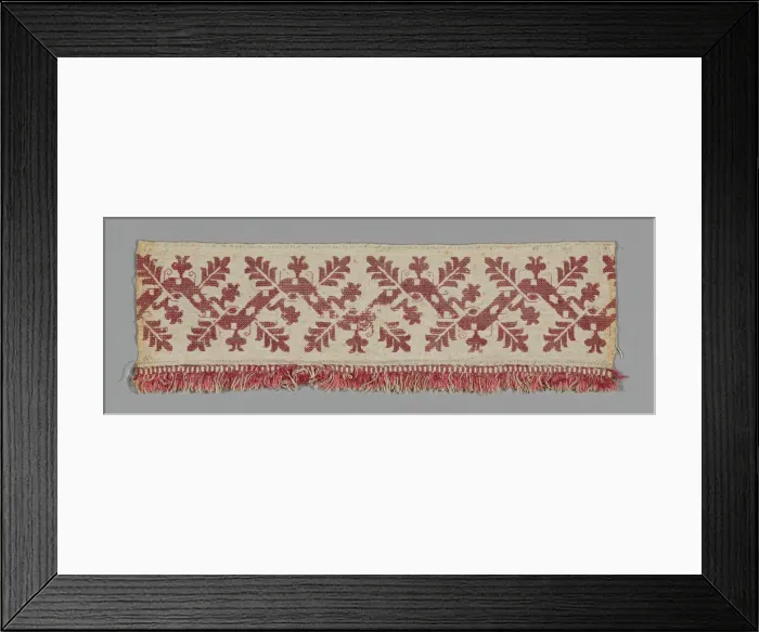 Framed Print : Fragment (From a Border), Italy, 17th century. Creator: Unknown Framed Print : Fragment (From a Border), Italy, 17th century. Creator: Unknown
