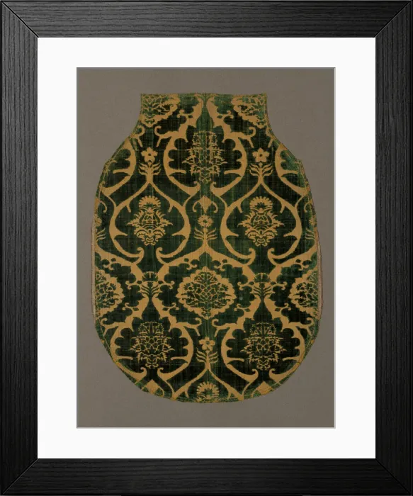 Framed Print : Chasuble (Fron only), Italy, 15th century. Creator: Unknown Framed Print : Chasuble (Fron only), Italy, 15th century. Creator: Unknown