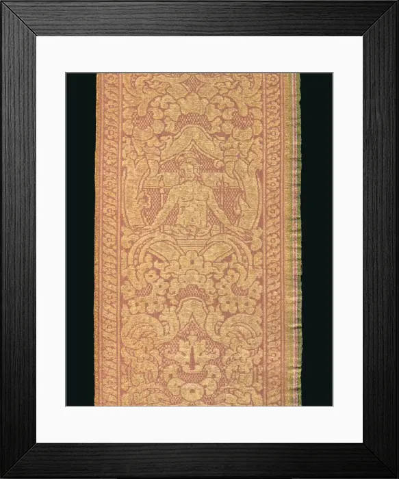 Framed Print : Orphrey Band, Italy, 15th / 16th century. Creator: Unknown Framed Print : Orphrey Band, Italy, 15th / 16th century. Creator: Unknown