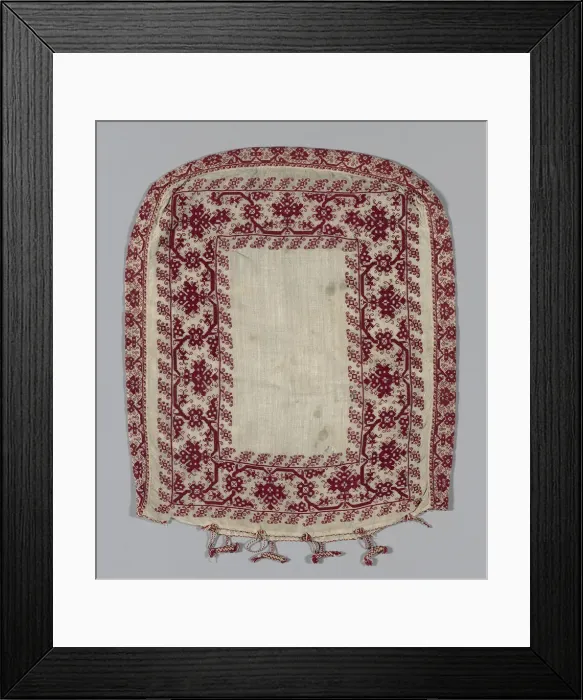 Framed Print : Pillow Cover, Italy, 16th / 17th century. Creator: Unknown Framed Print : Pillow Cover, Italy, 16th / 17th century. Creator: Unknown