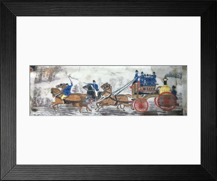 Framed Print : Heroism on Land (Fire Engine), Coventry, 1875 / 1900. Creator: Thomas Stevens Framed Print : Heroism on Land (Fire Engine), Coventry, 1875 / 1900. Creator: Thomas Stevens