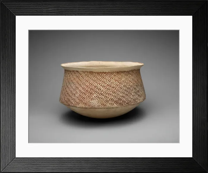 Framed Print : Shoulder Cauldron with Diagonal Basketry Pattern, A. D. 950 / 1150. Creator: Unknown Framed Print : Shoulder Cauldron with Diagonal Basketry Pattern, A. D. 950 / 1150. Creator: Unknown