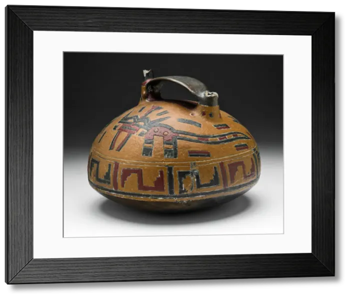 Framed Print : Vessel with Abstract Feline and Falcon-Head Spout, 650 / 150 B. C. Creator: Unknown Framed Print : Vessel with Abstract Feline and Falcon-Head Spout, 650 / 150 B. C. Creator: Unknown